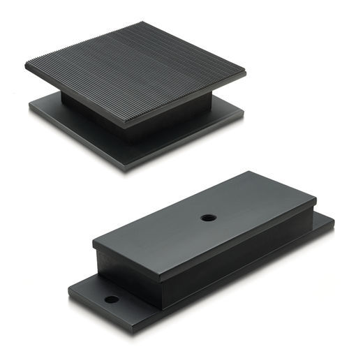 Rechteckige elastische Lagerung - AVR - ELESA - verzinkter Stahl / Gummi