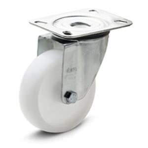 Bockrolle - RE.F8-N - ELESA - mit Grundplatte / einteilig / mit Bremse
