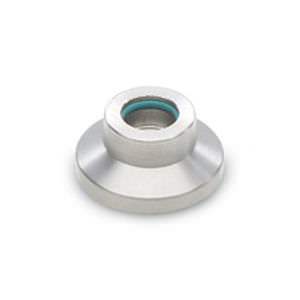 Sperr-Druckstück - GN 631.5 - ELESA - Gummi / rostfrei