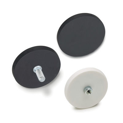 NdFeB-Magnet - RMF - RMH - ELESA - Flachgreifer / verzinkt / mit Gewindeloch