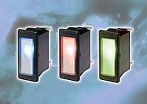 Permanent-Leuchtmelder - Arcolectric - für Schalttafeleinbau / rechteckig