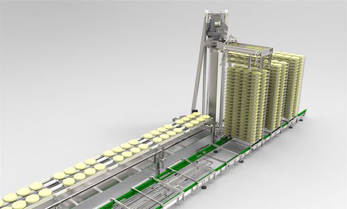 Aufstapel- und Entstapelmaschine / Stapel - Alpma Alpenland Maschinenbau - für Käse / automatisch