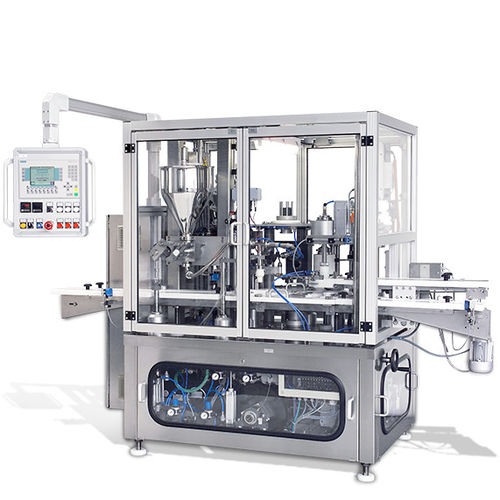 Automatische Füll- und Verschließmaschine - BaCo3600 - BALLERSTAEDT & CO. OHG - Rundlauf / für Schüttgut / für Pharmaprodukte