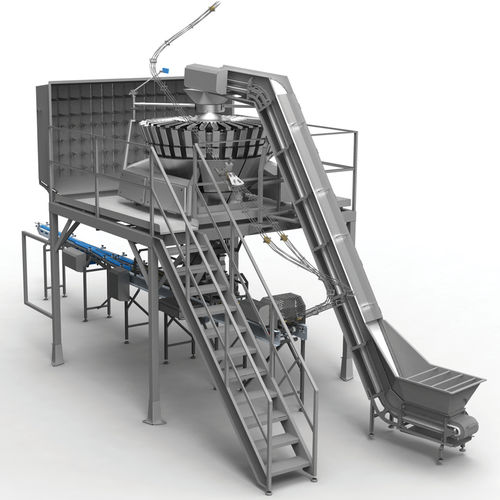 Mehrkopf-Wiegemaschine - SF - Cabinplant A/S - Geflügel / für Nudeln / für Fleisch