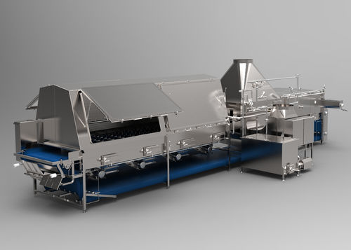 Dampfblanchierer - Cabinplant A/S - für Obst und Gemüse / für die Lebensmittelindustrie / horizontal