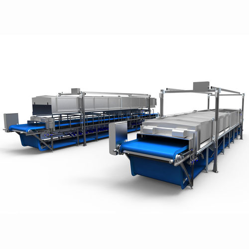 Gemüseblanchierer - IBC - Cabinplant A/S - für die Lebensmittelindustrie / Dampf / kontinuierlicher Wasserkühler