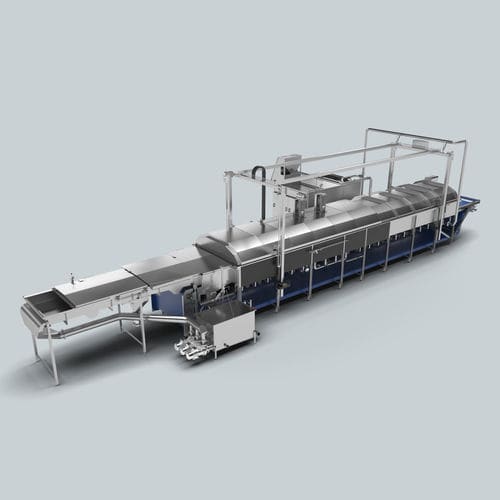 Blanchierer für Obst und Gemüse - Cabinplant A/S - für die Lebensmittelindustrie / Edelstahl / Dampf