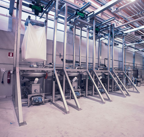 Big-Bag-Entleerstation / Vibration - Cepi Spa - mit Hubvorrichtung / Granulat / Pulver