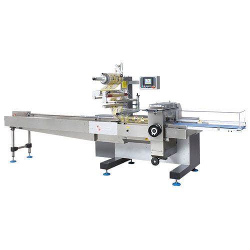 Automatische Verpackungsmaschine - ORION 700 E - DELFIN S.r.l. - horizontal / mit Vertüllen / Flow-Pack