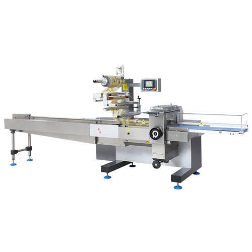 Automatische Verpackungsmaschine - LYRA 600 E - DELFIN S.r.l. - horizontal / mit Vertüllen / Flow-Pack