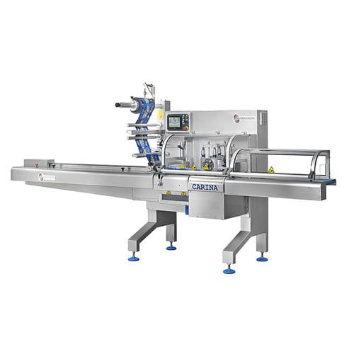 Automatische Verpackungsmaschine - CARINA 500 E - DELFIN S.r.l. - horizontal / mit Vertüllen / Flow-Pack