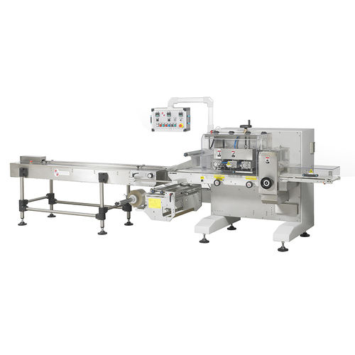 Automatische Verpackungsmaschine - SIRIO 600 E - DELFIN S.r.l. - horizontal / mit Vertüllen / Flow-Pack