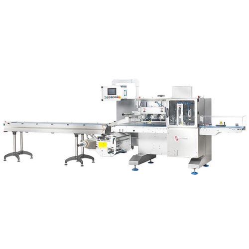 Automatische Verpackungsmaschine - TUCANO 600 E - DELFIN S.r.l. - horizontal / mit Vertüllen / Flow-Pack