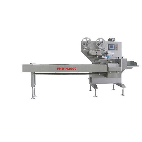 PLC-gesteuerte Verpackungsmaschine - FND-H2000 - Taizhou Funengda Industry Co., Ltd. - servogesteuert / horizontal / für Kissenverpackungen