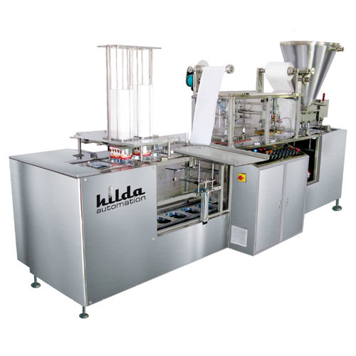 Automatische Füll- und Siegelanlage - M/S. Hilda Automation  - linear / für Lebensmittel / Becher