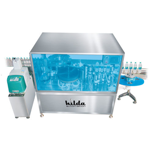 Automatische Etikettiermaschine - BOPP  - M/S. Hilda Automation  - für Flaschen / Hotmelt / Linearray