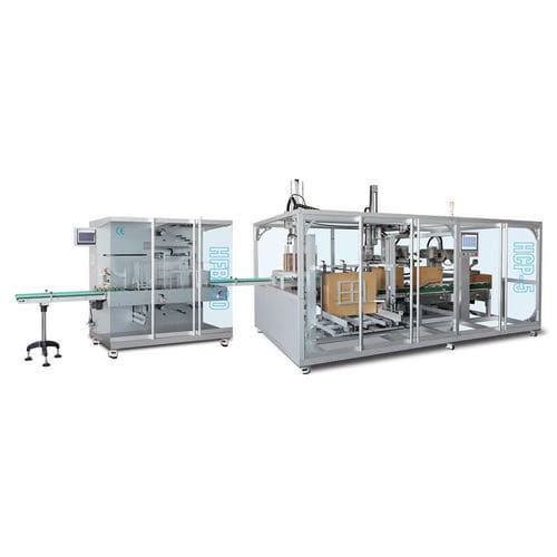 Automatische Umreifungsmaschine - HFB-60 - Zhejiang Hualian Pharmaceutical Machinery Co., Ltd. - für Kartons / 220V einphasig / mit hoher Drehzahl