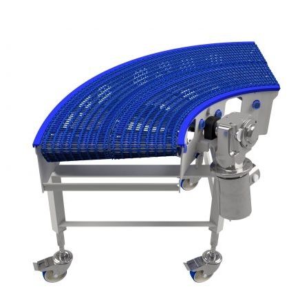 Stahlbandförderer - SANICURVE - Jonge Poerink Conveyors - gebogen / Transport / für Materialumschlag