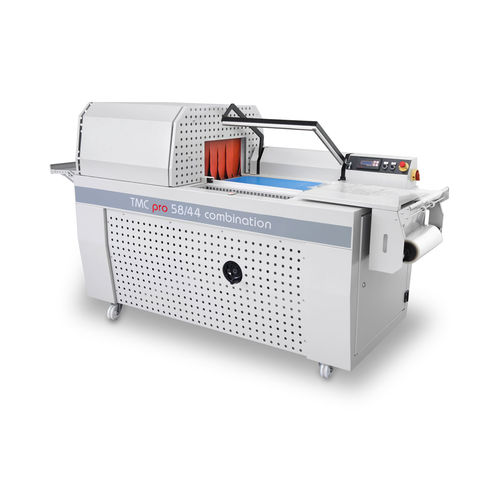 Halbautomatischer Winkelschweißer - TMC Pro series - Maripak Packaging Ltd.  - mit Schrumpftunnel
