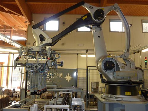 Horizontaler Kartonpacker - HORIZON 20-4R-9 - MAS PACK - Pick-and-Place / Roboter / für Flaschen