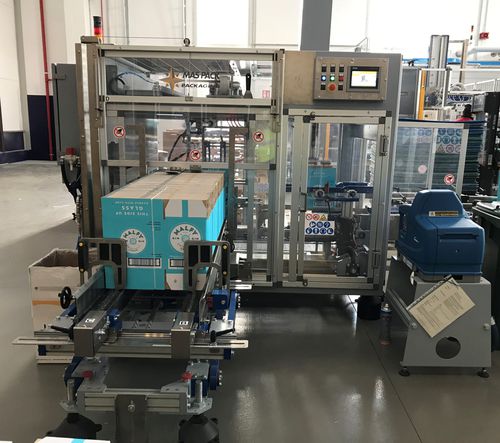 Automatischer Kartonaufrichter - MAS 21-12-L - MAS PACK - Hotmelt-Klebstoff