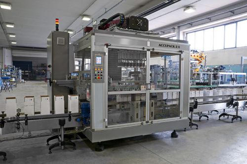 Pick-and-Place-Kartonpacker - ACCUPACK 20-2/4 - MAS PACK - automatisch / für Flaschen / für die Lebensmittel- und Getränkeindustrie