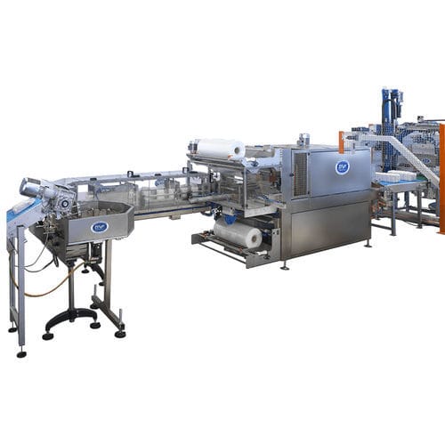 Automatische Schrumpffolienverpackungsmaschine - MF-V - MF TECNO - MASSINI INDUSTRIES srl - Ziegel / PLC / für Pakete