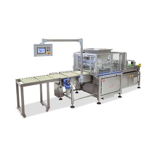 Produktionsanlage für Kekse / mit Schneider - COMBY PLUS 600 - Minipan S.r.l. Food Processing Machines - mit Extruder / PLC-gesteuert