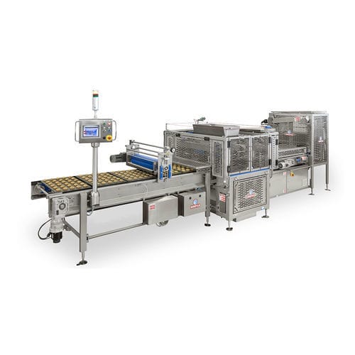Produktionsanlage für Cookies / mit Schneider - COMBY PLUS 800 - Minipan S.r.l. Food Processing Machines - mit Extruder / PLC-gesteuert / Mehrkopf