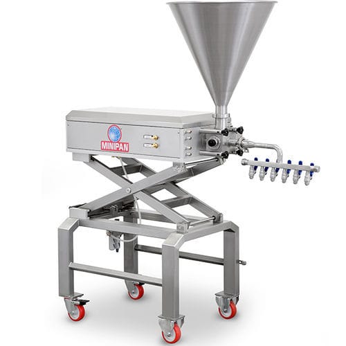 Volumetrische Gießmaschine - JELLY TOPPER - Minipan S.r.l. Food Processing Machines - für die Lebensmittelindustrie / für die Backwarenindustrie / mobil