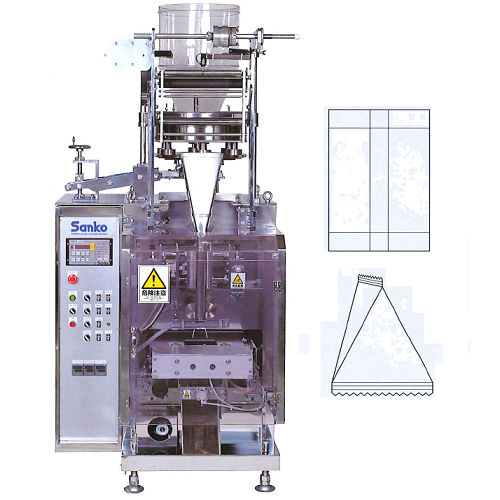 Automatische Verpackungsmaschine - MC501 - Sanko Machinery Co., Ltd. - vertikal / Granulat / für Kissenverpackungen