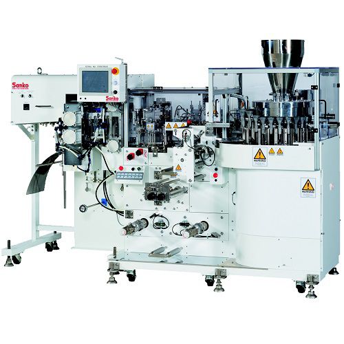 Horizontale Absackmaschine - SR500 - Sanko Machinery Co., Ltd. - H-FFS / für Granulat / mit hoher Drehzahl