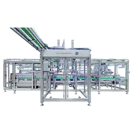Automatische Traypacker Schrumpffolien-Verpackungsmaschine - 6100 s - sema Systemtechnik Sewing GmbH & Co. KG - Becher / für Flaschen