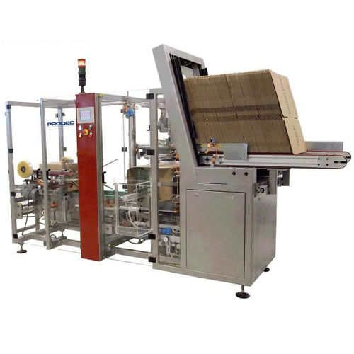 Seitlicher Kartonpacker - FL-1 - Prodec Equipos de Envasado, S.A.U. - automatisch / Hotmelt-Klebstoff / mit Klebeband