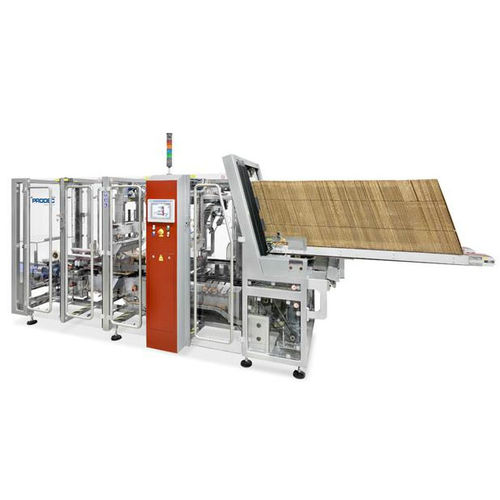 Seitlicher Kartonpacker - FL-3 - Prodec Equipos de Envasado, S.A.U. - automatisch / Hotmelt-Klebstoff / mit Klebeband