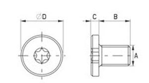 Zylinderkopfschraube - 187-1 series - Skiffy - Torx / Kunststoff / Hochtemperatur