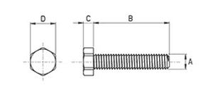 Sechskantschraube - 541 series - Skiffy - PVDF / Hochtemperatur