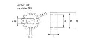 Gerade verzahnter Radsatz - 104-1 series - Skiffy - Naben / POM