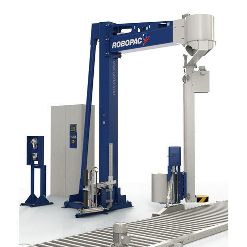 Stretchwickler mit Dreharm - ROTOTECH 3000  - ROBOPAC SPA - automatisch / zum Schneiden / Paletten