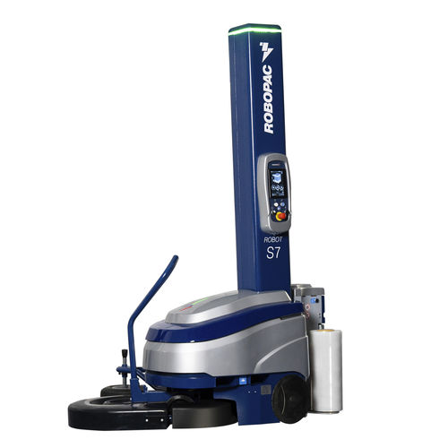 Stretchwickler mit Drehteller - Robot S7 series - ROBOPAC SPA - Roboter / mit Stretchfolie / Akku