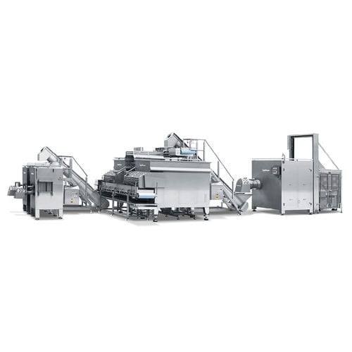Hackfleisch-Produktionslinie / Wäge - AW 300 U / MR 2500 / MU 200 - Maschinenfabrik Seydelmann