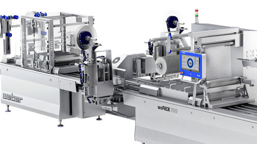 Vollautomatische Etikettiermaschine - weLABEL  - Weber Maschinenbau - für Verpackung / zur Oberseitenetikettierung / zur Unterseitenetikettierung