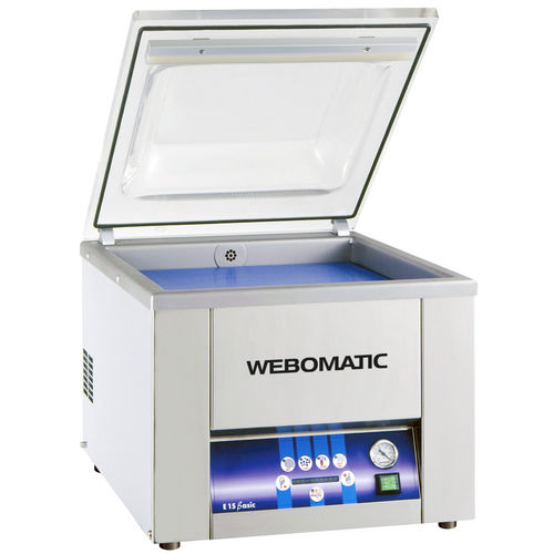 Manuelle Verpackungsmaschine - E 15 Basic - WEBOMATIC - Vakuum / Hauben / Tischgerät