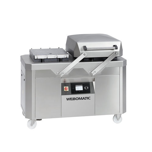 Halbautomatische Verpackungsmaschine - duoMAT series - WEBOMATIC - Vakuum / Doppelkammer / für Lebensmittel