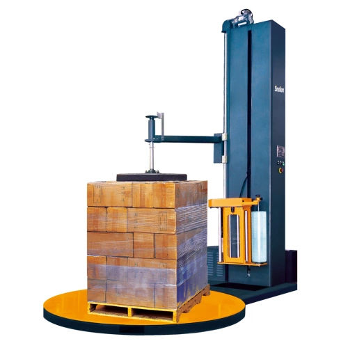 Stretchwickler mit Drehteller - T1650F - SHANDONG  SINOLION  MACHINERY  CORP  LTD - halbautomatisch / Paletten / mit Stretchfolie
