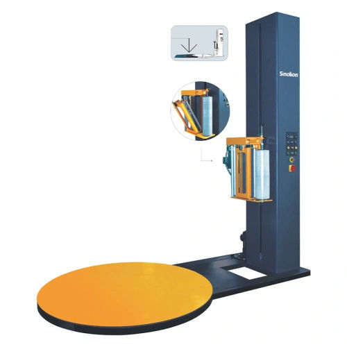 Stretchwickler mit Drehteller - T1650F 605 - SHANDONG SINOLION MACHINERY CORP LTD - halbautomatisch / für die Lebensmittel- und Getränkeindustrie / für Papier