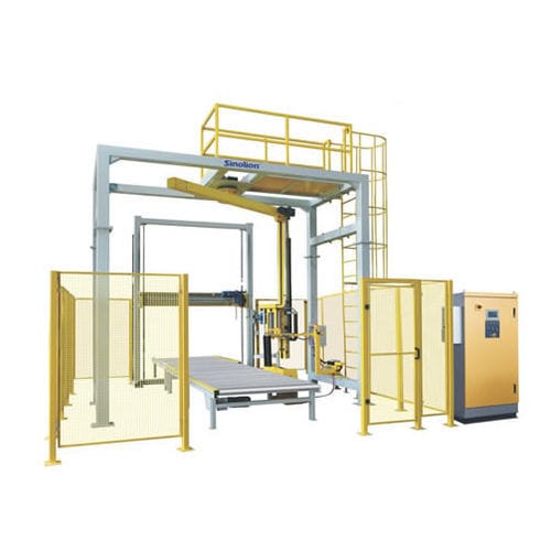 Dreharmwickler - R1800FZ-PL+FM1800 - SHANDONG  SINOLION  MACHINERY  CORP  LTD - halbautomatisch / mit mechanischer Bremse / Paletten