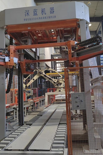 Automatische Haubenmaschine - T Series - SHANDONG  SINOLION  MACHINERY  CORP  LTD - mit Stretchfolie / Paletten / vertikal