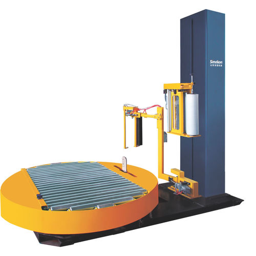 Stretchwickler mit Drehteller - T1800FZ-PL - SHANDONG  SINOLION  MACHINERY  CORP  LTD - automatisch / Paletten / mit freien Rollenförderern