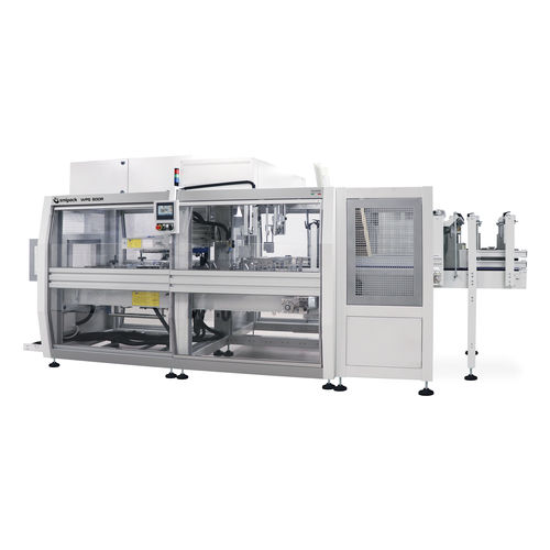 Kartonpacker zur Rundumetikettierung - WPS 600R - Smipack S.p.A. - automatisch / für die Lebensmittelindustrie / für Pharmaprodukte